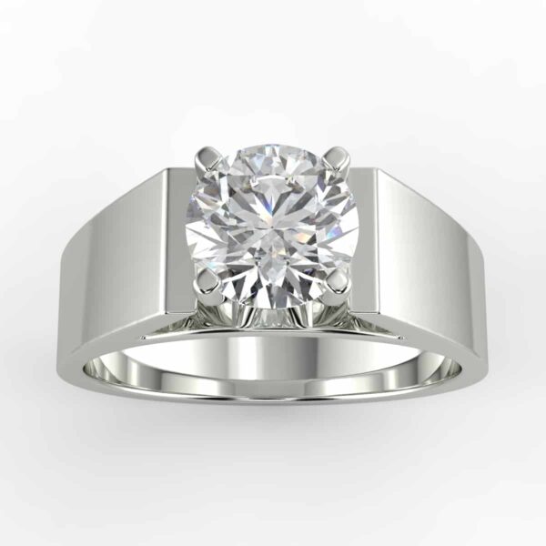 solitaire mount in 14k gold