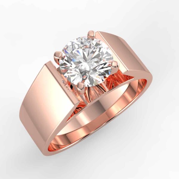 solitaire mount in 14k gold