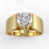 solitaire mount in 14k gold