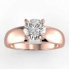 solitaire mount in 14k gold