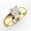 solitaire mount in 14k gold