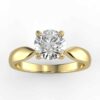 solitaire mount in 14k gold