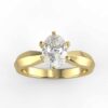solitaire mount in 14k gold