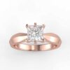 solitaire mount in 14k gold
