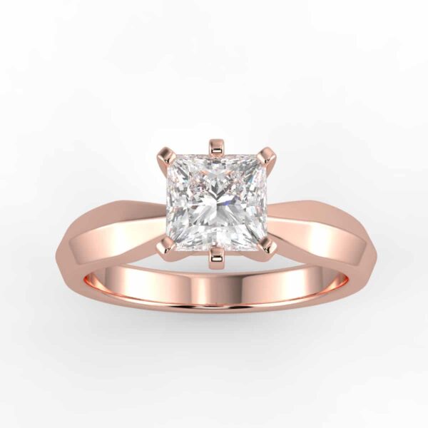 solitaire mount in 14k gold