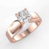 solitaire mount in 14k gold