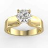 solitaire mount in 14k gold