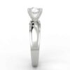 solitaire mount in 14k gold