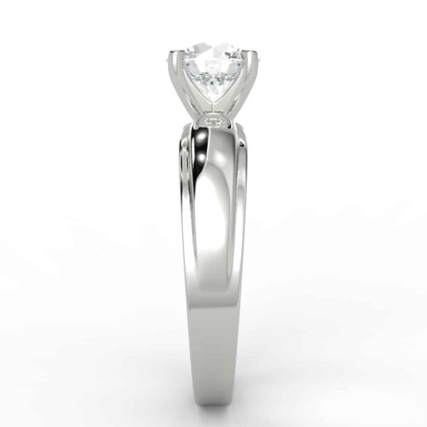 solitaire mount in 14k gold