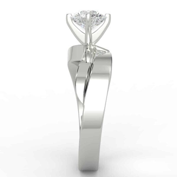 solitaire mount in 14k gold