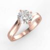 solitaire mount in 14k gold