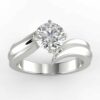 solitaire mount in 14k gold