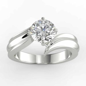solitaire mount in 14k gold