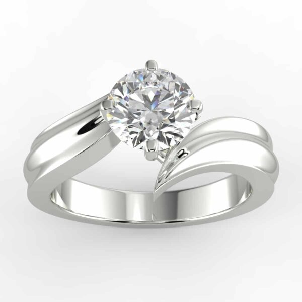 solitaire mount in 14k gold