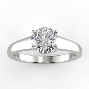 solitaire mount in 14k gold