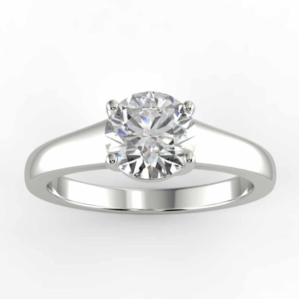 solitaire mount in 14k gold