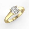 solitaire mount in 14k gold