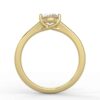 solitaire mount in 14k gold