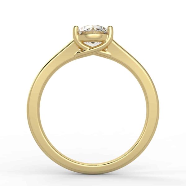 solitaire mount in 14k gold