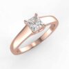 solitaire mount in 14k gold