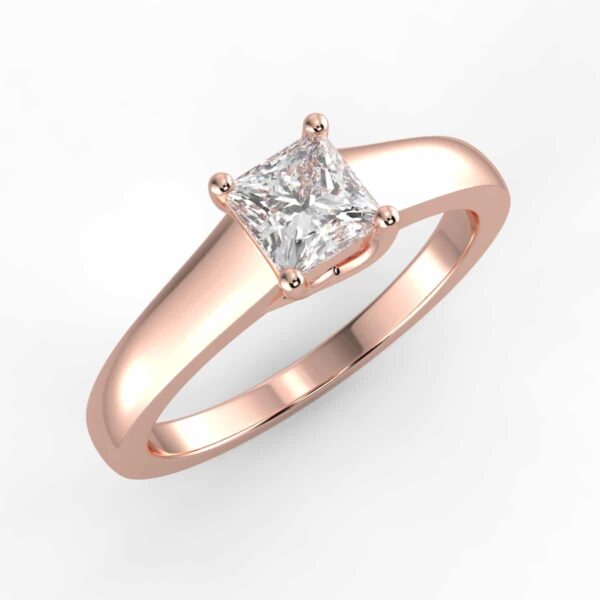 solitaire mount in 14k gold