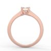 solitaire mount in 14k gold
