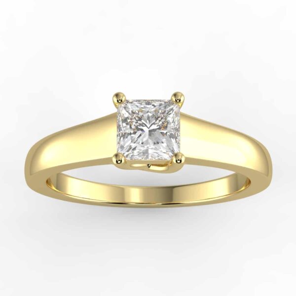 solitaire mount in 14k gold