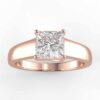 solitaire mount in 14k gold