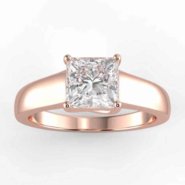 solitaire mount in 14k gold