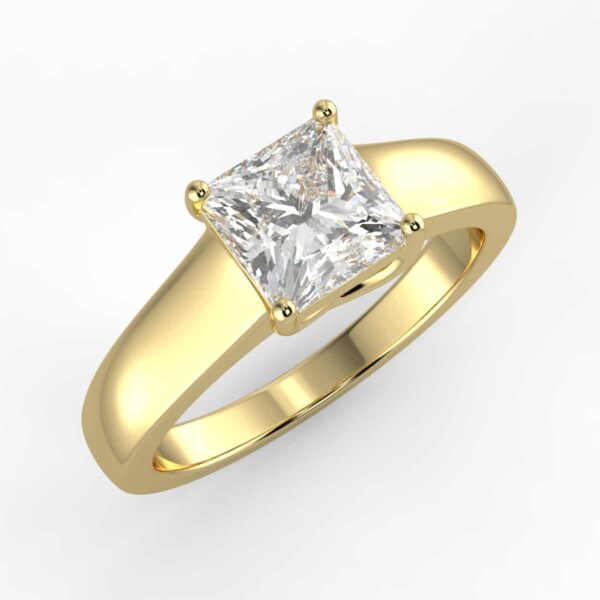 solitaire mount in 14k gold