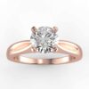 solitaire mount in 14k gold