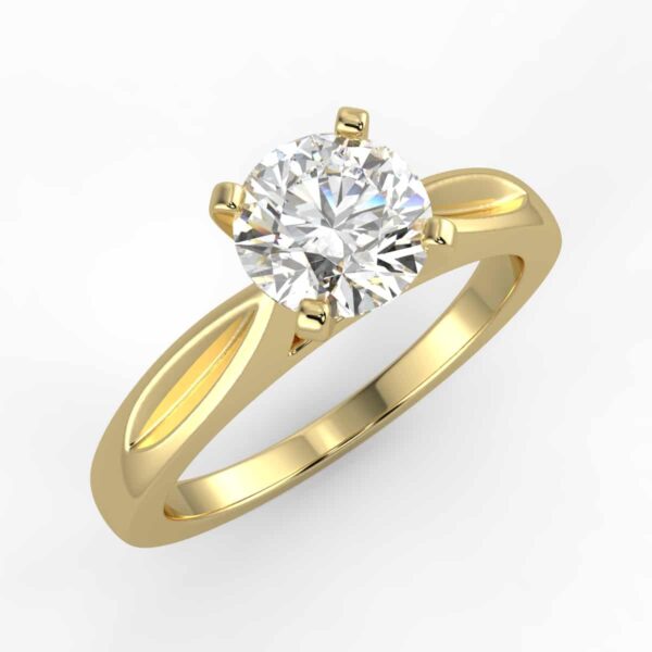 solitaire mount in 14k gold