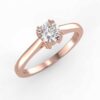solitaire mount in 14k gold