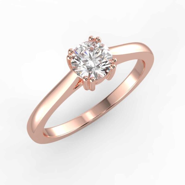 solitaire mount in 14k gold