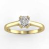 solitaire mount in 14k gold