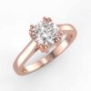 solitaire mount in 14k gold