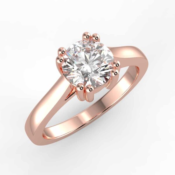 solitaire mount in 14k gold