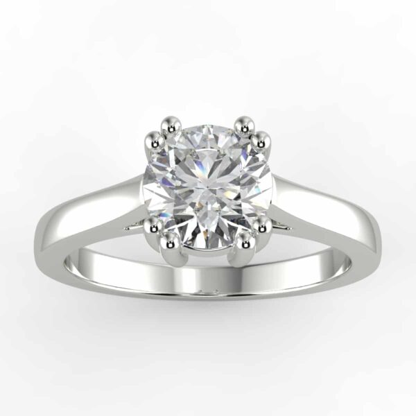 solitaire mount in 14k gold