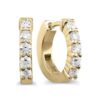 5/8 carat diamond hoop earrings