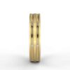 bezel men's band in 14k gold