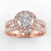 1ct diamond halo semi mount