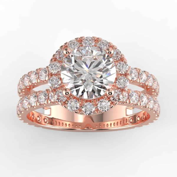 1ct diamond halo semi mount