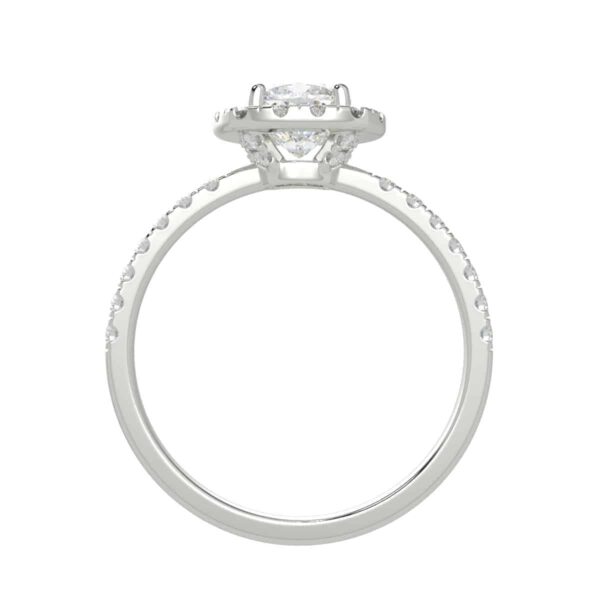1/3 carat halo semi mount