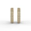1 1/2 carat diamond hoop earrings