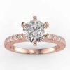 1/10 carat diamond semi mount