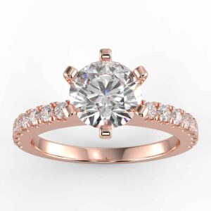 1/10 carat diamond semi mount