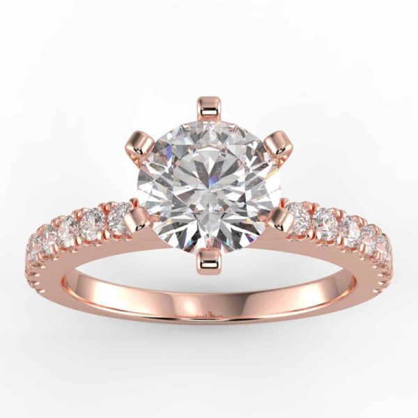 1/10 carat diamond semi mount