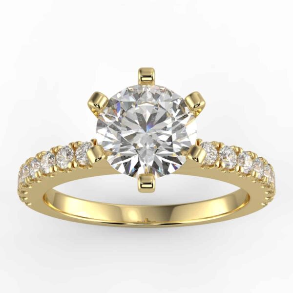 1/10 carat diamond semi mount