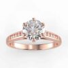 1/3 carat diamond semi mount in your choice of metal.
