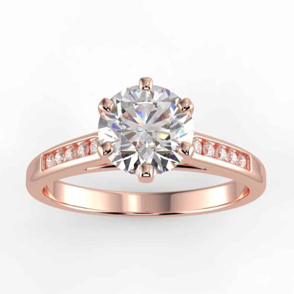 1/3 carat diamond semi mount in your choice of metal.